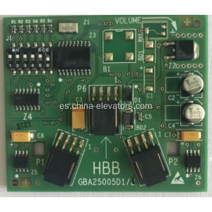Placa GBA25005D1 HBB para elevador OTIS LOP HPI